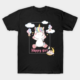 Unicorn Girl T-Shirt T-Shirt